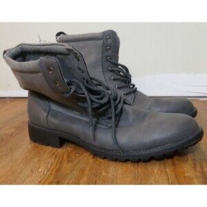 Alpine Swiss Leather Canvas Men's Boot